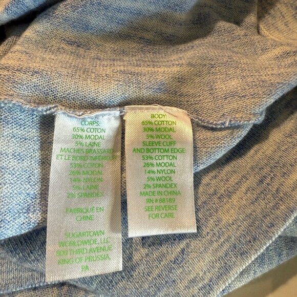 Lilly Pulitzer Jupiter Sweater Dress XL Blue Heather Boatneck EUC - Picture 6 of 12